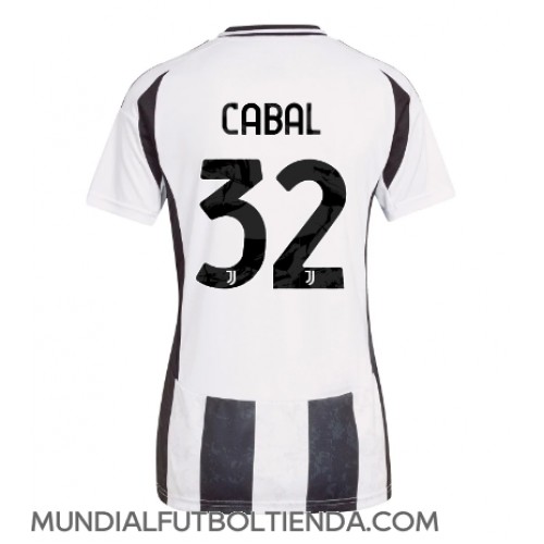 Camiseta Juventus Juan Cabal #32 Primera Equipación Replica 2024-25 para mujer mangas cortas